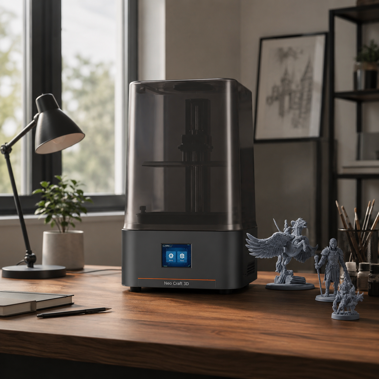 ANYCUBIC Photon Mono 4 AE Version LCD UV Resin 3D Printer with 7" 10K high-definition screen High-Speed 3D Printing 153×87×165mm